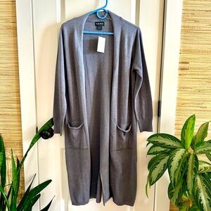 Nordstrom Women's Charcoal Open Front Cardigan